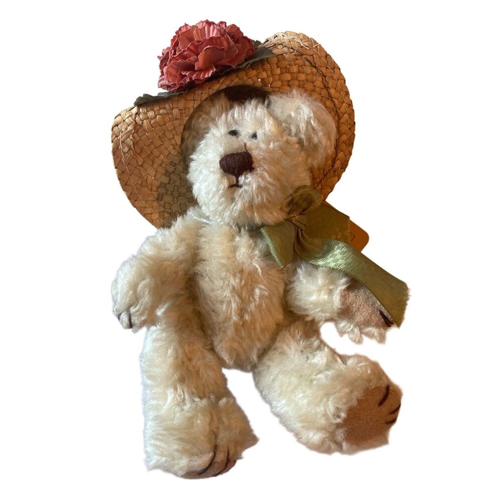Minnie Small Boyd Bear With Straw Hat Handmade Investment Collectibles With Tags